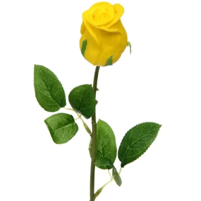 Цветок искусственный «Natur» 45см Роза желтая