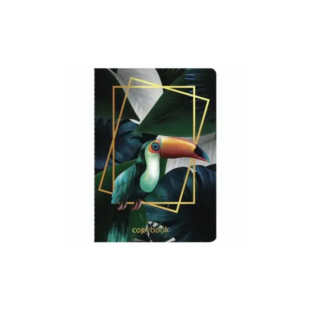 Тетрадь 40 л клетка BRAUBERG обложка SoftTouch, фольга, бежевая бум. 70 г/м2, Тукан 403775