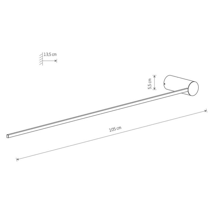 Настенный светильник Nowodvorski Arm Led L Black 10856