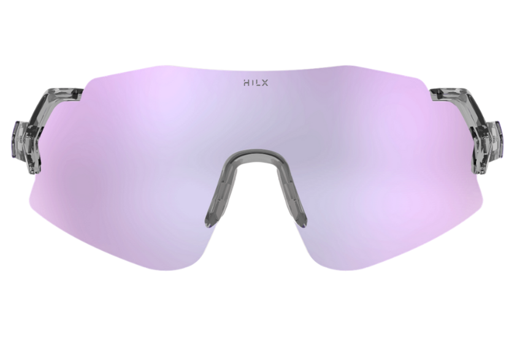 Спортивные очки HILX Savage 2.0 Shiny Crystal Grey Purple / Photochromic Purple Mirror Lens