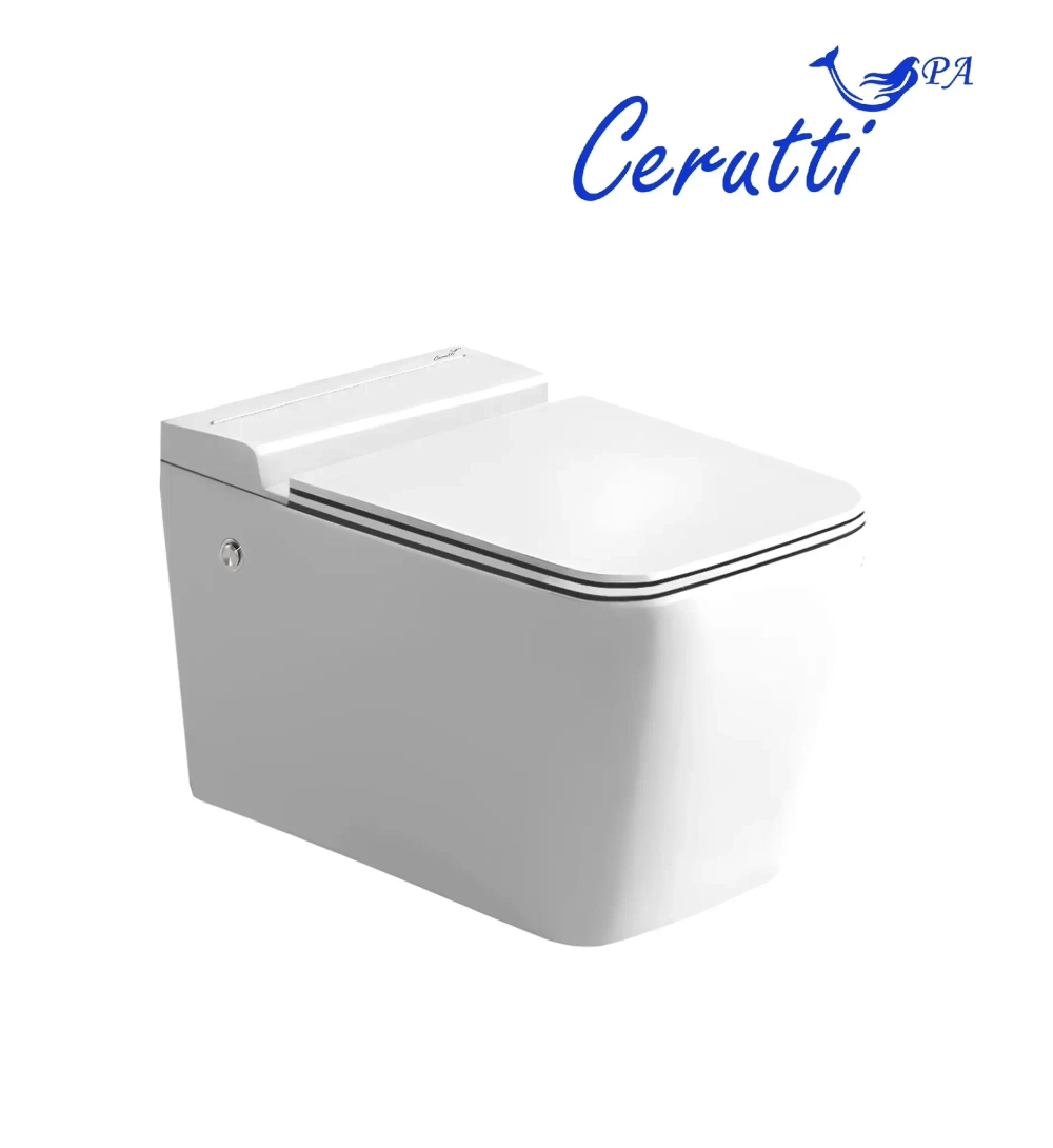 Унитаз MAIELLA Aria Pulse подвесной с функцией импульсного смыва, безободковый Ceruttispa CT10191 (590x360x385)