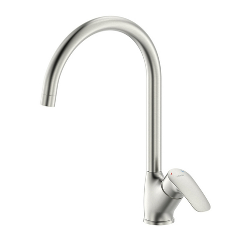 Смеситель для кухни 35к Milardo RORBN0JM05 "Rora"  высокий пов. излив, п/гайку, САТИН