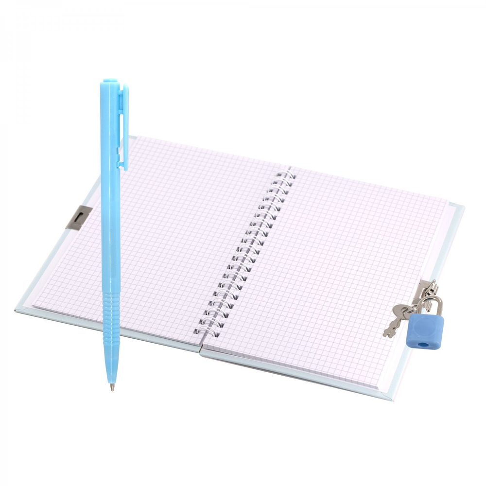 Блокнот в футляре, 17,5 см * 19,5 см, гребень, Alingar, ламинация, конгрев, эффект 3D, ручка, замочек, клетка, 45 л., "Футбол"