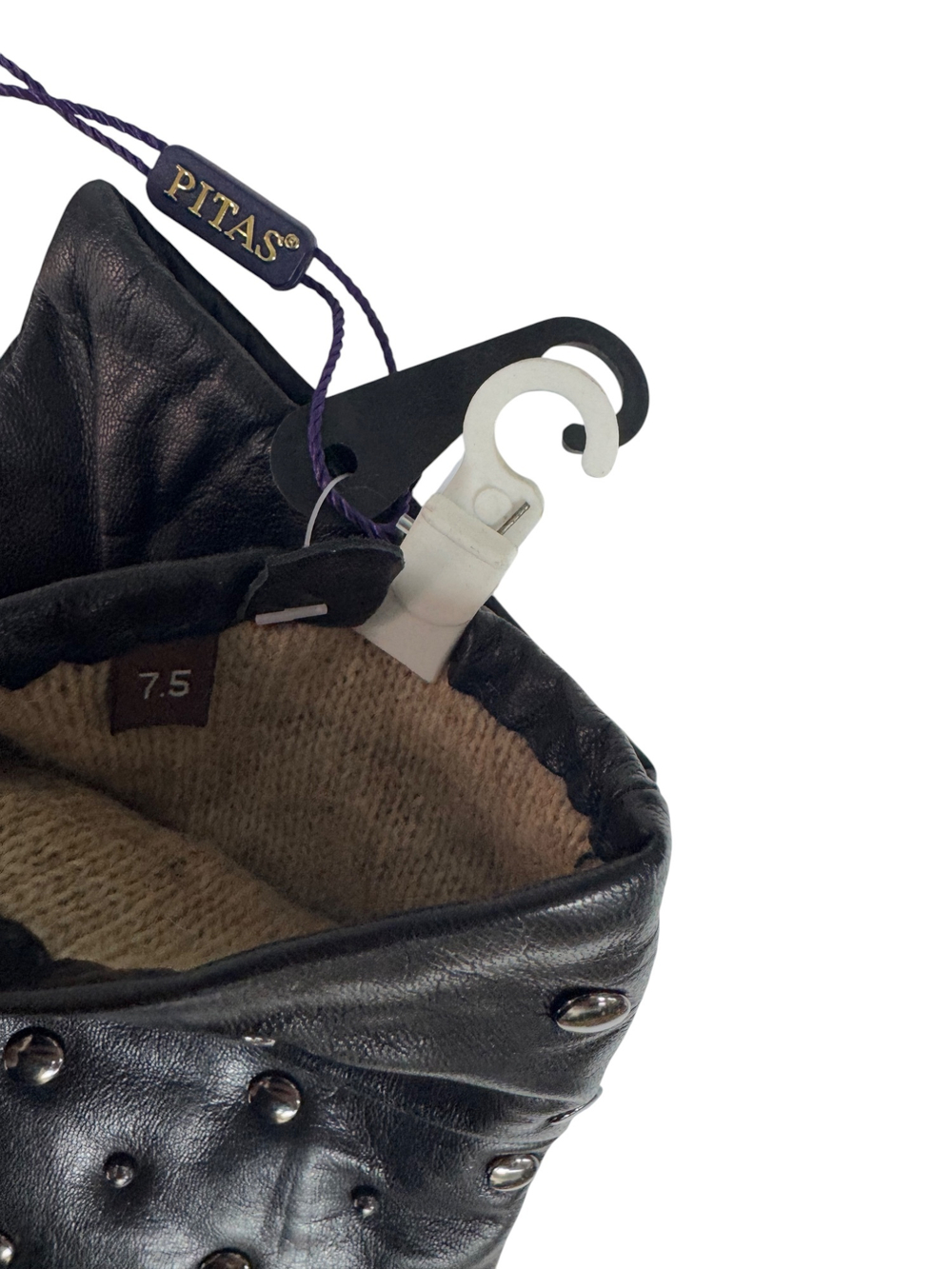 Перчатки. Женские. Материал верха: Кожаные люкс качества. Подклад: Трикотаж-шерсть. С металлическим узором. 5 шт в упаковке.