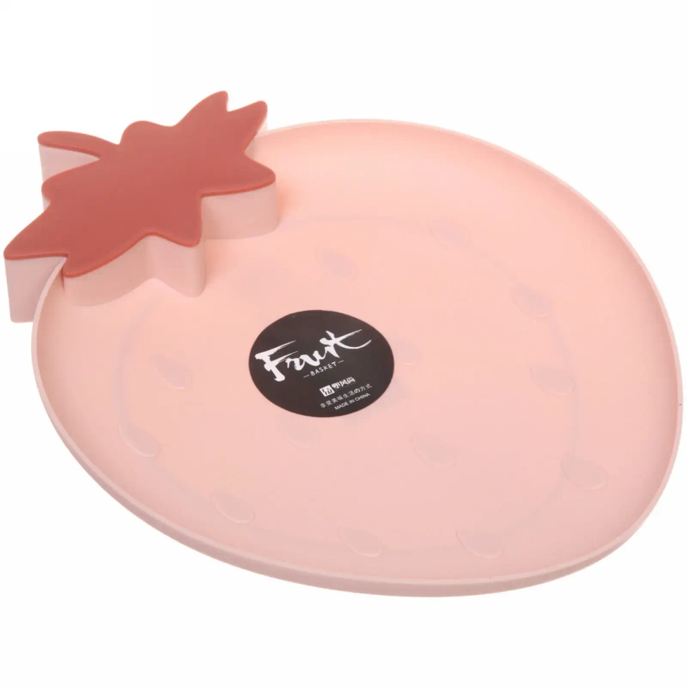 Блюдо пластиковое сервировочное «Клубника» 27*21см