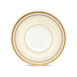 Чашка кофейная с блюдцем 90мл Noritake Трефолио золотой кант