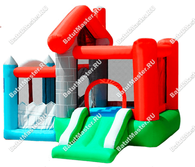 Детский надувной батут "Домик в деревне" 3.5*2.5*2.2 м