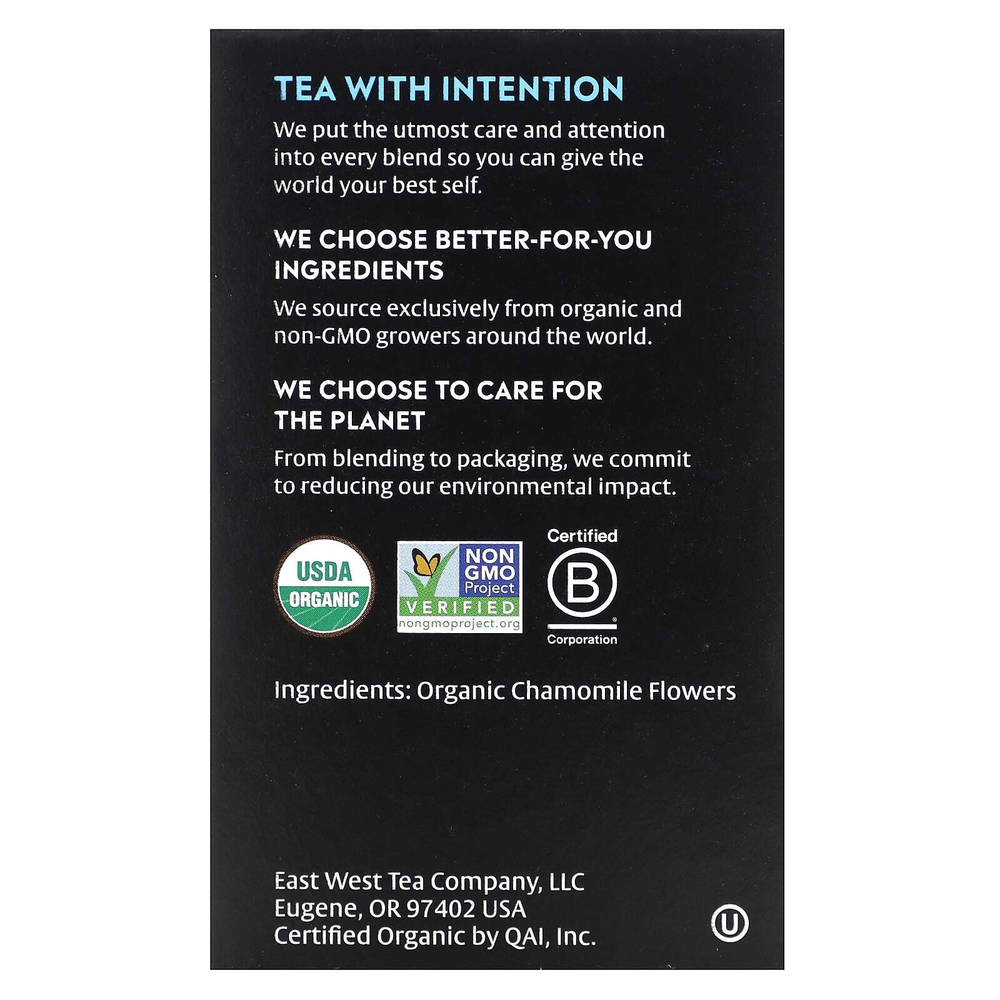 Choice Organic Teas, травяной чай, ромашка, без кофеина, 16 чайных пакетиков, 14 г (0,50 унции)