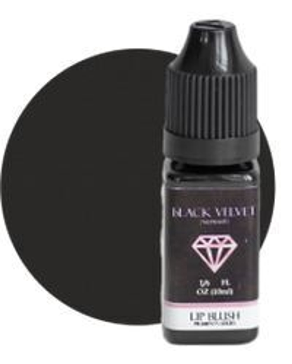 Пигмент для перманентного макияжа век LIP BLUSH BLACK VELVET Черный бархат, 10 мл