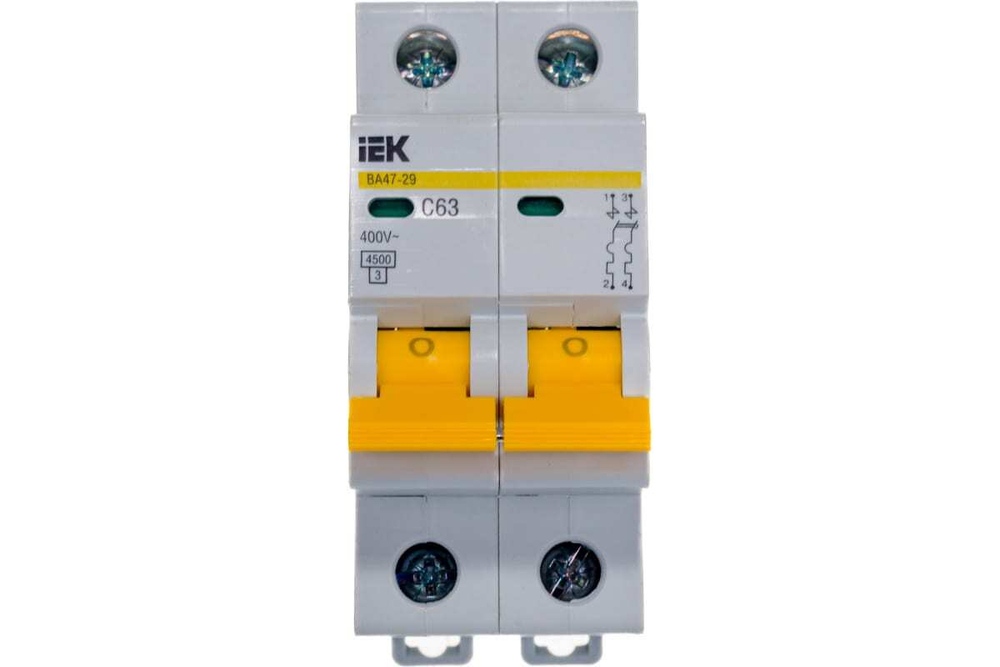 Автоматический выключатель ВА47-29 2Р 63А 4,5кА С IEK