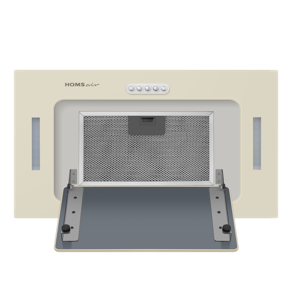 Кухонная вытяжка HOMSair Crocus Push 52 бежевый фото 7