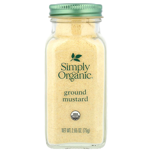 Simply Organic, молотая горчица, 75 г (2,65 унции)