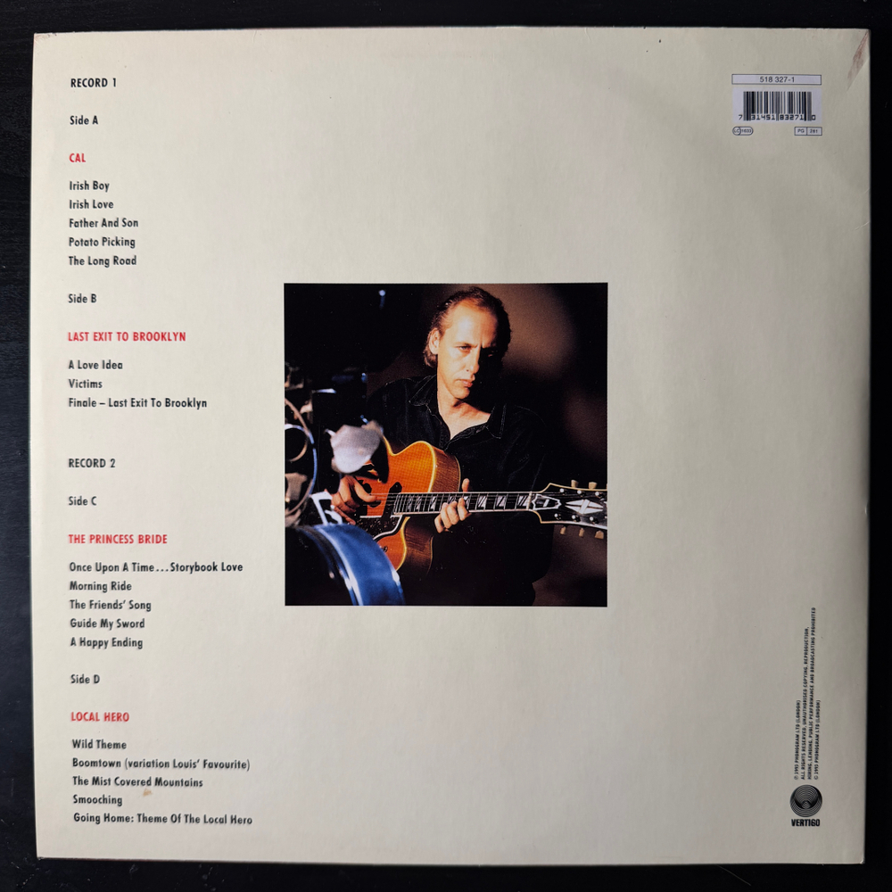 Mark Knopfler ‎– Screenplaying 2LP (Германия 1993г.) Т