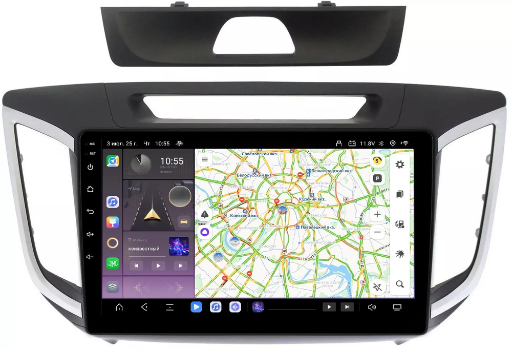 Магнитола для Hyundai Creta 2016-2021 - Kuberg QLed, Android 13, TS20, CarPlay, SIM-слот