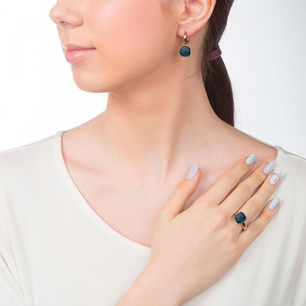 Кольцо Qudo Firenze london blue 18.5 мм 610120/18.5 BL/RG размер 18,5
