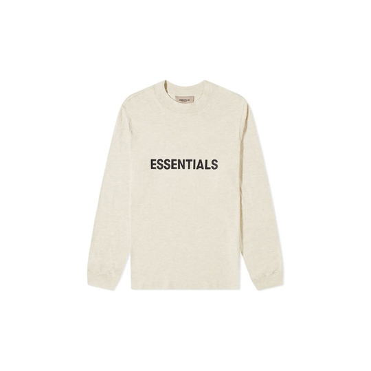 Худи Fear of God Essentials Boxy Long Sleeves T-Shirt Buttercream/Cream, FOG-SS20-286