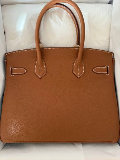 Cумка Hermes Birkin 30 Gold Togo Palladium Hardware 