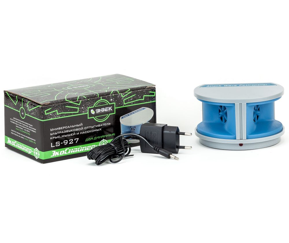Отпугиватель мышей, крыс, тараканов ЭкоСнайпер LS-927