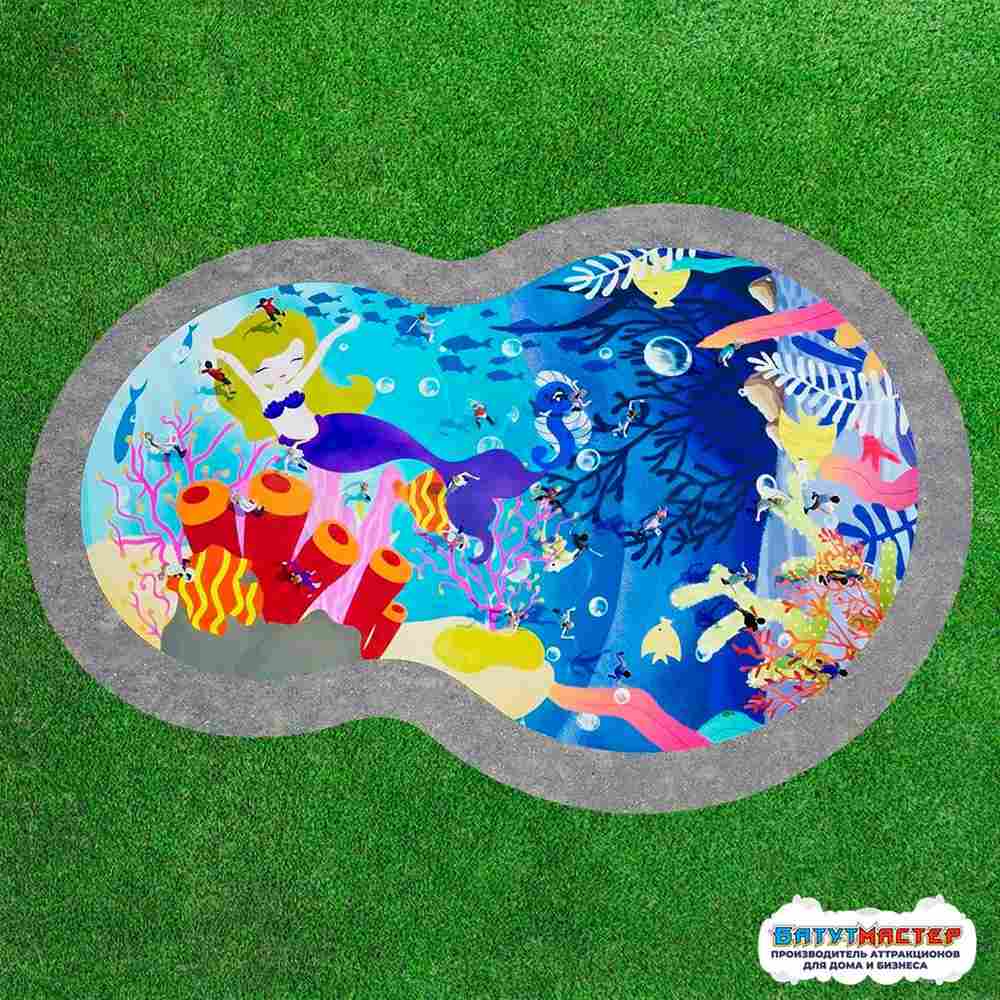 Надувная подушка на платформе «Подводное царство» 14×9×1,3 м