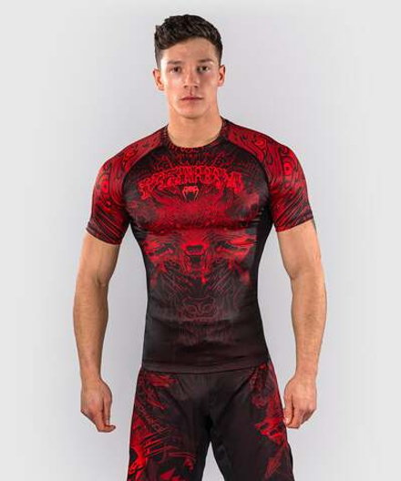 Рашгард Venum Wolf Atak Black/Red S/S