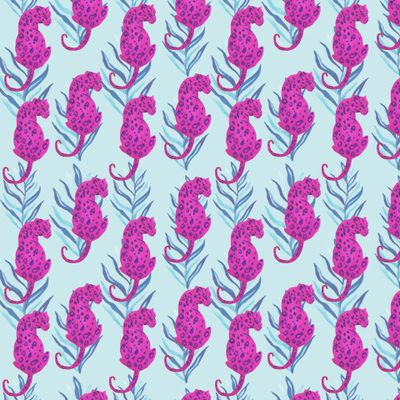 Бесшовный принт тропический