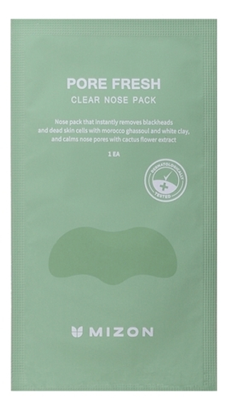 MIZON  Патчи для носа очищающие-  Pore Fresh Clear Nose Pack , 1шт