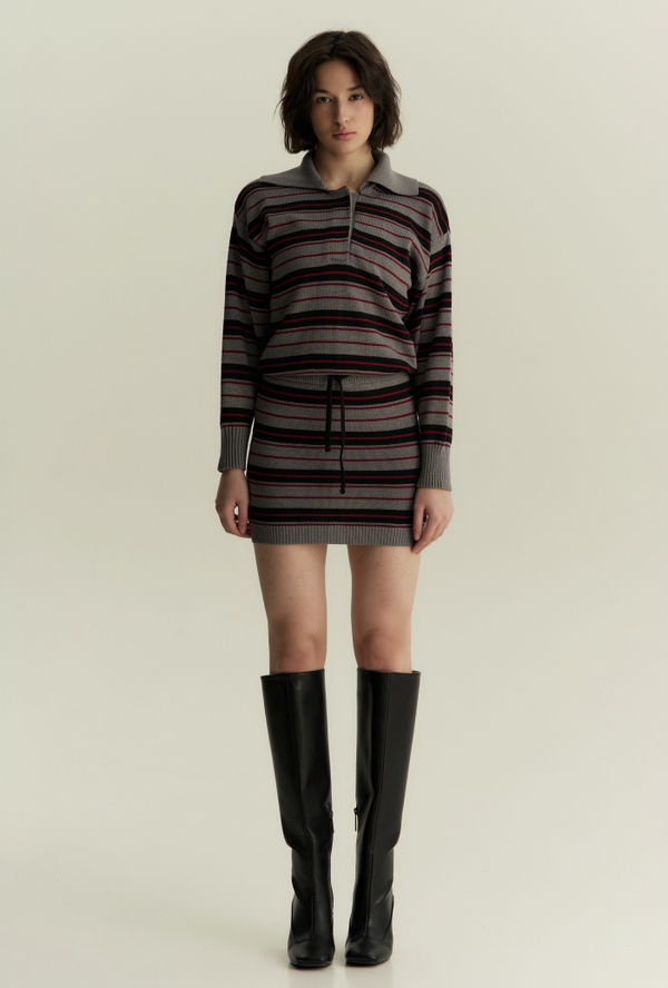 Юбка мини в полоску 1’1’26