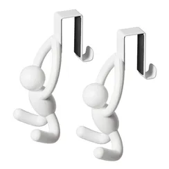 Набор надверных крючков buddy, белый, 2 шт.