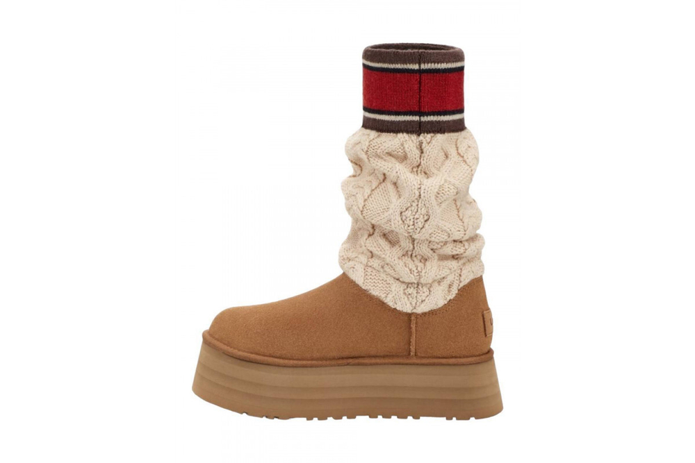 UGG Classic Sweater Letter Chestnut