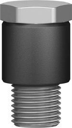 QSLV-1/4-6-100 Угловой штуцер с цанговым зажимом и резьбой