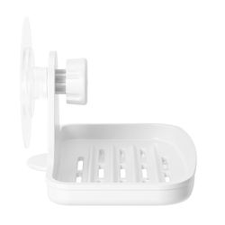 Мыльница для душа настенная Flex Adhesive, белая