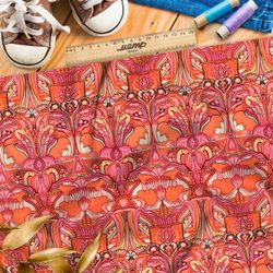 Ткань премиум шелк искусственный Армани пламенное созвездие