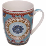 Кружка керамическая 350мл «Восточный цветок» микс