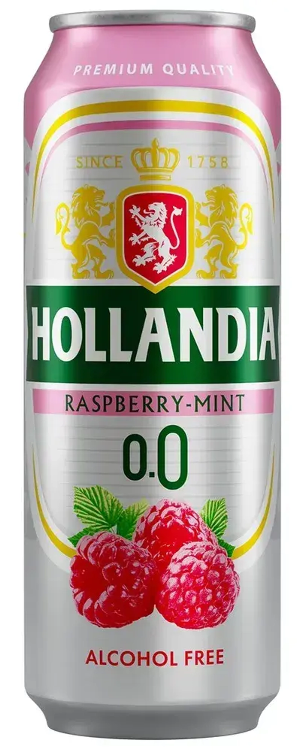 Пиво безалкогольное Hollandia Малина-Мята, 0,45 л