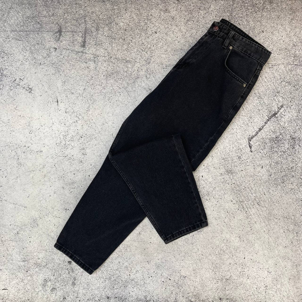 Джинсы Zara banan mom grey/black