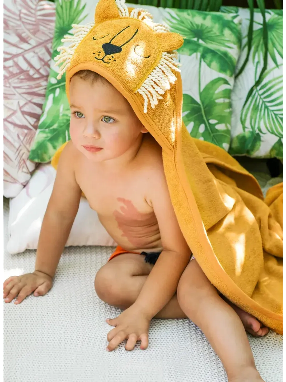 Полотенце детское с капюшоном