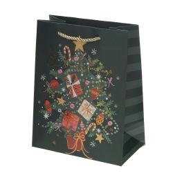 GAEM Пакет подарочный S (бумага 210г/м2, блок 12шт), L18 W10 H23 см, 4в.