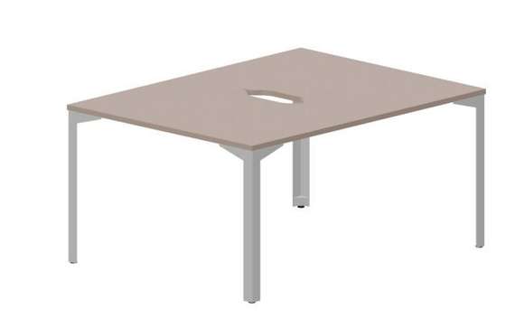 Составной стол на 2 рабочих места 118х156,6х75см (2 эргономичных выреза)