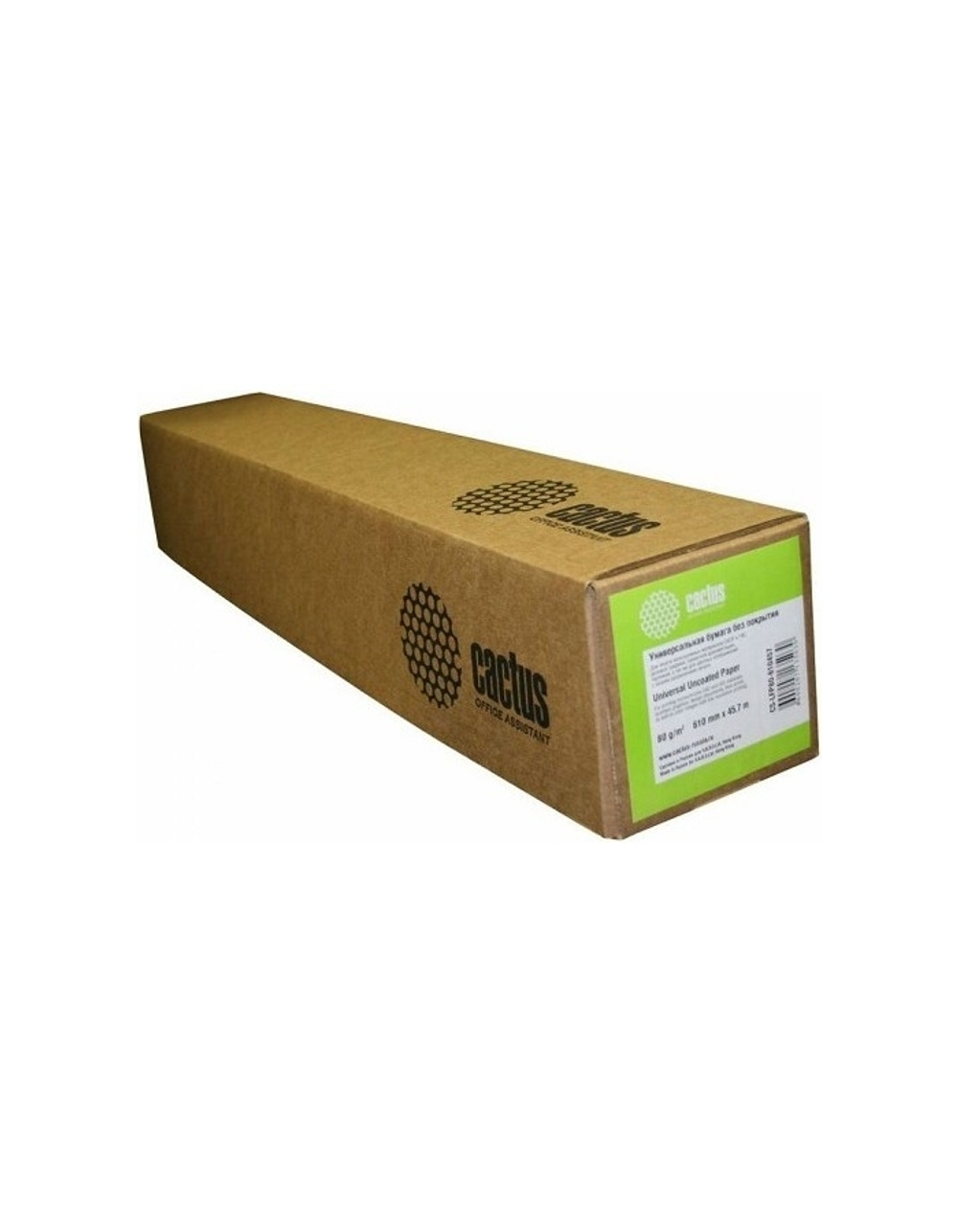 Cactus Eco CS-LFP80-420457E Бумага A2 420мм-45.7м/80г/м2/белый CIE155% универсальная втулка:50.8мм (2") (упак.:2рул)