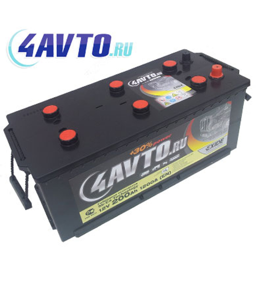 Аккумулятор 6СТ-200 А.ч., п.п., L+, 4 AVTO.RU