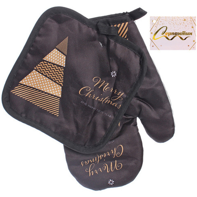 Прихватка в наборе с варежкой «Elegance», 17,5*17,5 см и 26*17 см