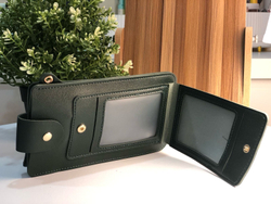 Мини-сумка из искусственной кожи для телефона и мелочей, зеленая