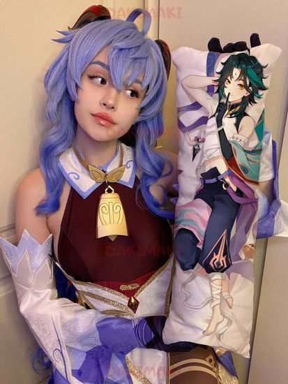 Мини дакимакура Сяо из Геншин Импакт | Genshin Impact арт. M0906, 60х20 см