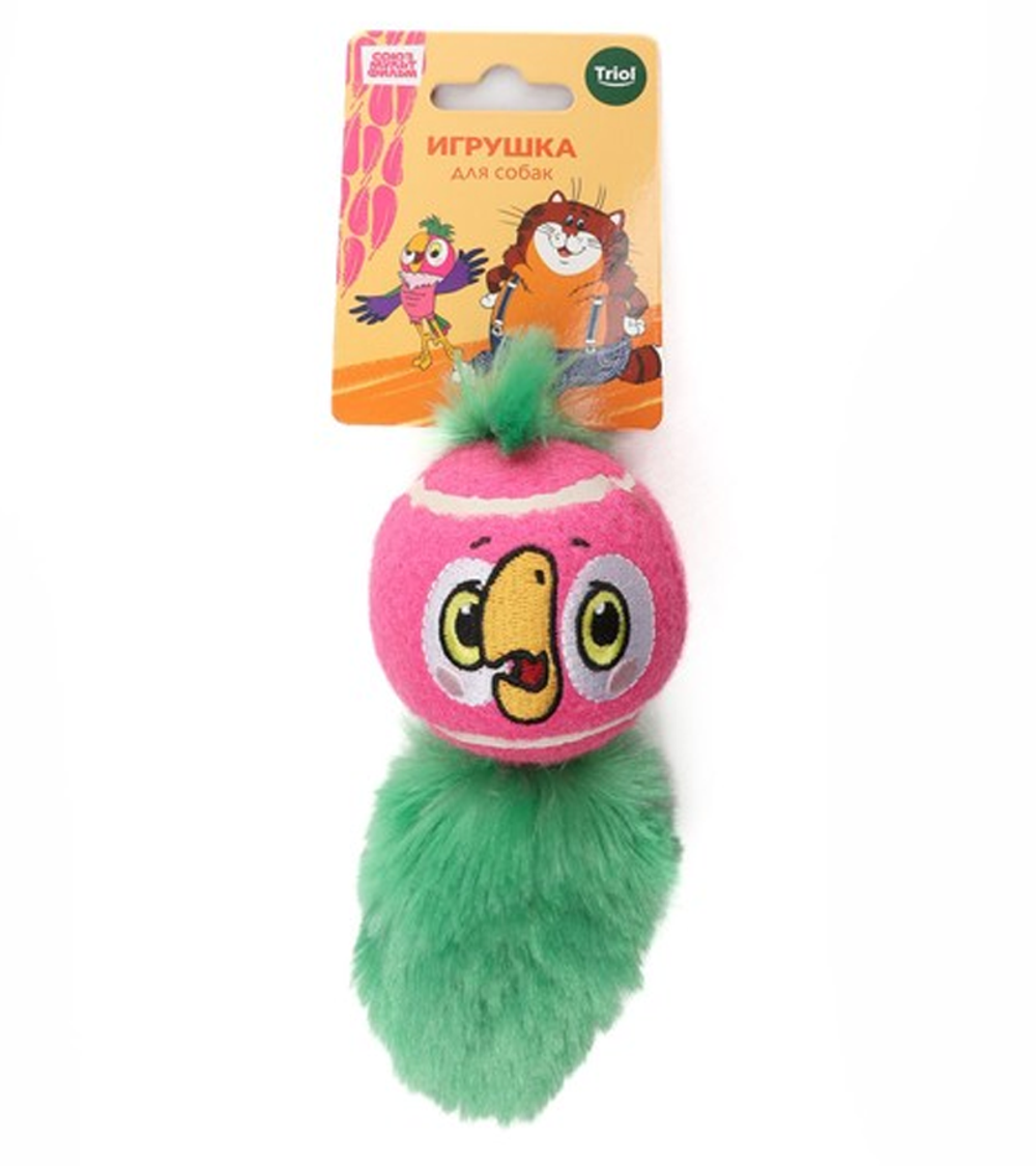Triol Союзмультфильм Игрушка для собак "Мяч-попугай", d65/140мм