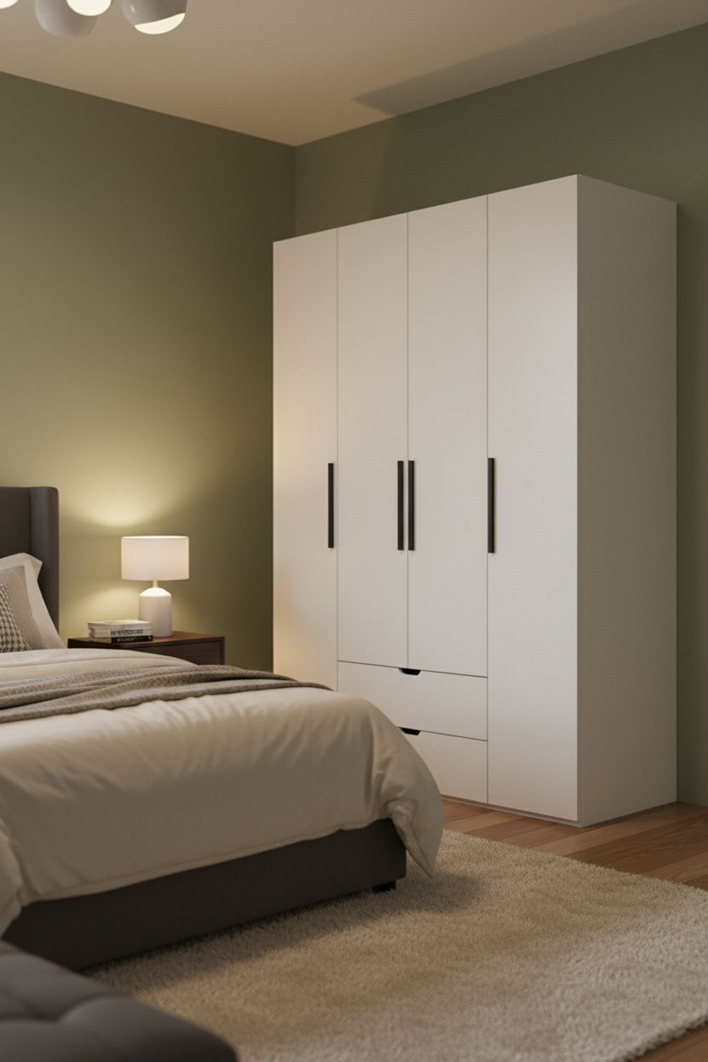 Шкаф для одежды, шкаф, Даллас, белый 80-700