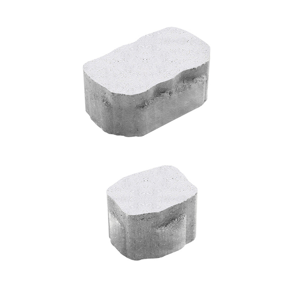 Тротуарная плитка Арена - Стоунмикс Белый, комплект из 2 видов плит