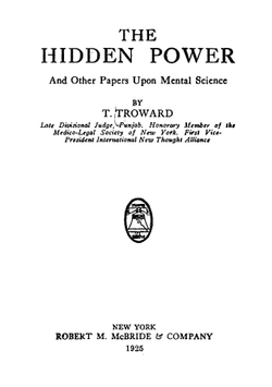 The hidden power, and other papers on mental science | T 1847-1916 Troward