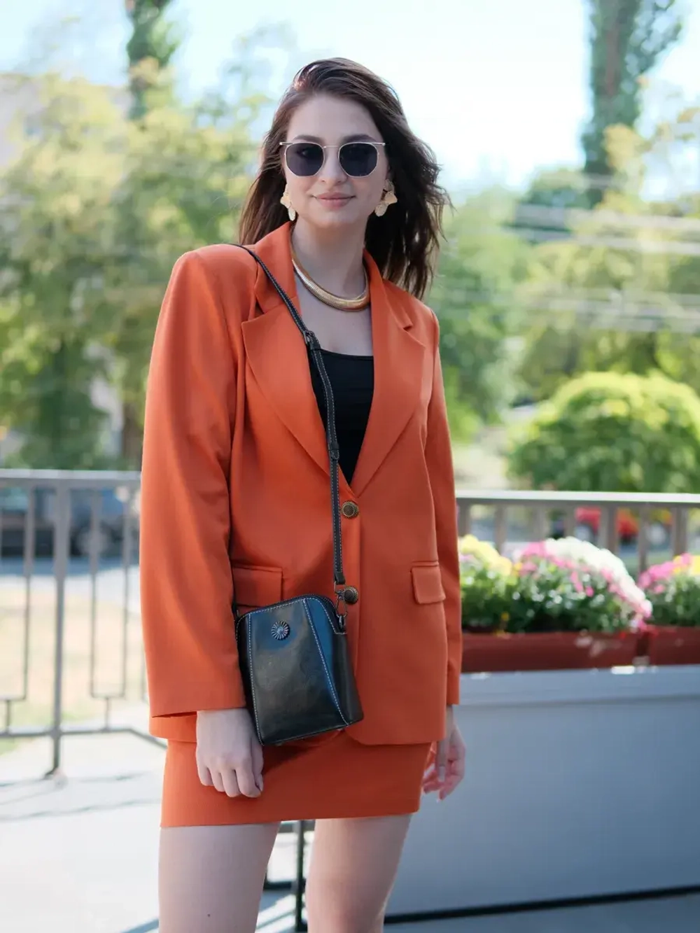 Сумка через плечо маленькая кросс боди для телефона кожаная