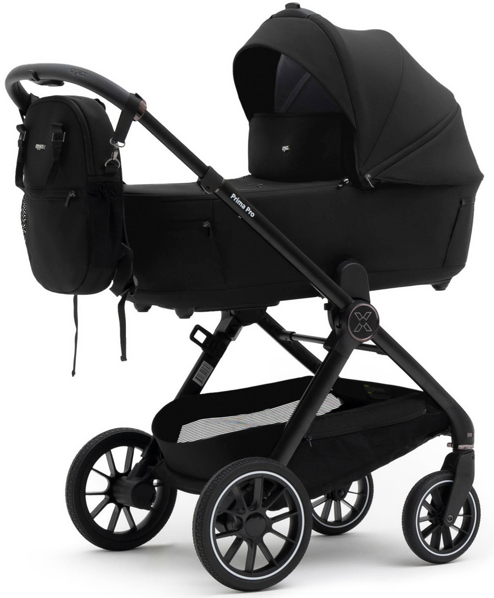 Коляска Agex Prima Pro 3 в 1 с автокреслом i-Safe S Grey APP626 Black (Черный)