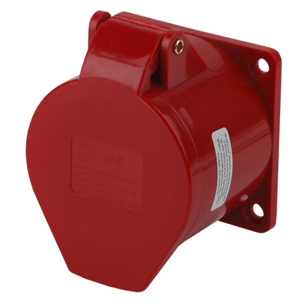 Розетка ЭРА R(IN)-32-3P-PE-N-IP44 стационарная внутренняя 425 3Р+РЕ+N 32А 380В IP44 | Силовые разъёмы